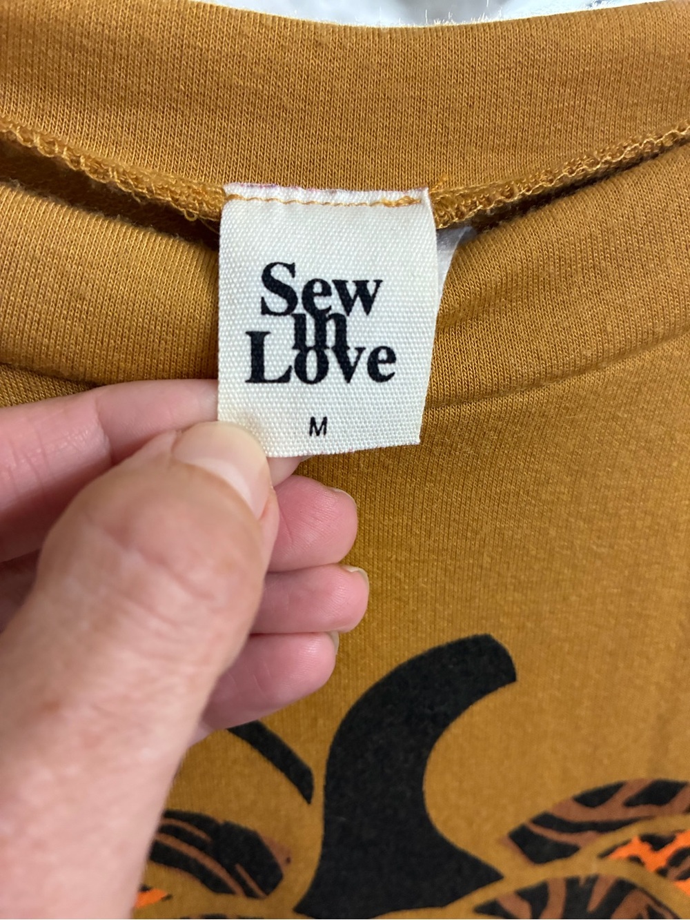 Sew In Love Mustard Scoop Neck Sweater with Leopard Pumpkin Graphic - Picture 2 of 2